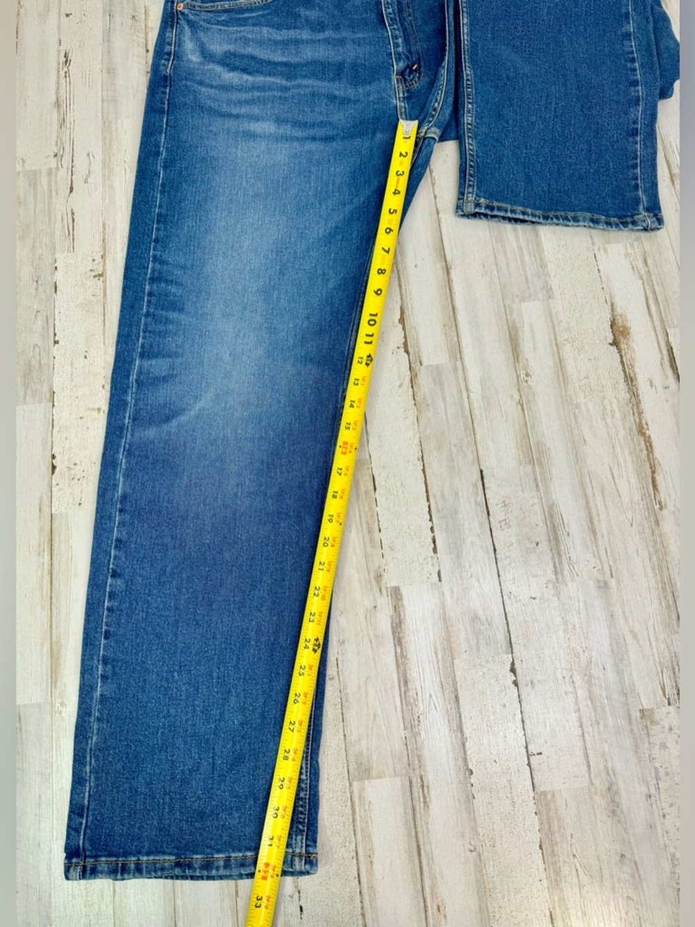 Levi's 505 Series Men's Straight Leg 42x32 Blue Denim Jeans Regular Fit NWT - Picture 8 of 11